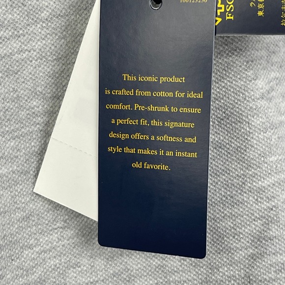 NEW Polo Ralph Lauren Long Sleeve Polo Shirt Custom Slim Fit XXL Gray - Picture 6 of 10